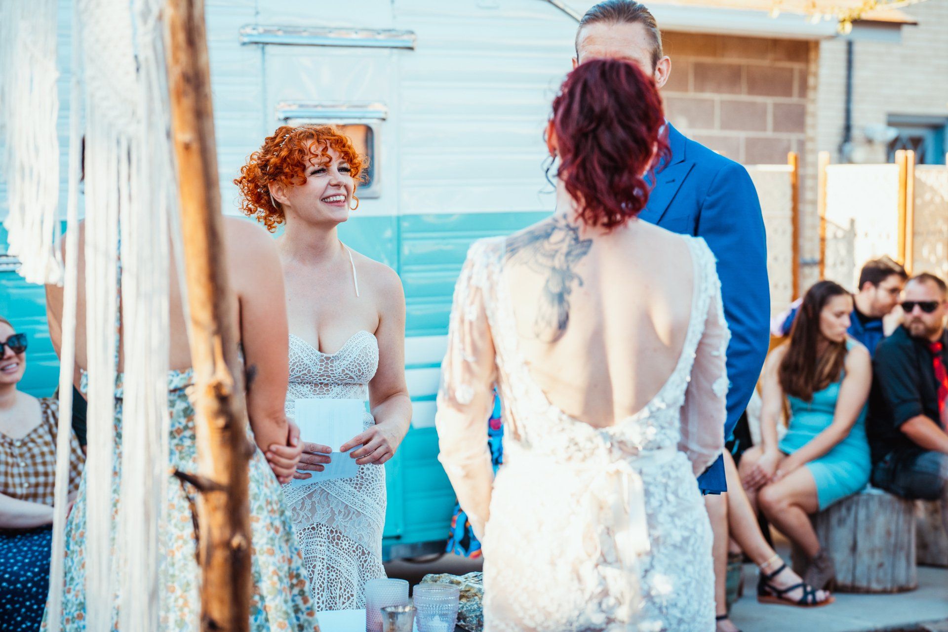 Pamela, Henry, and Amanda's Throuple Wedding by Silk + Salt Photography