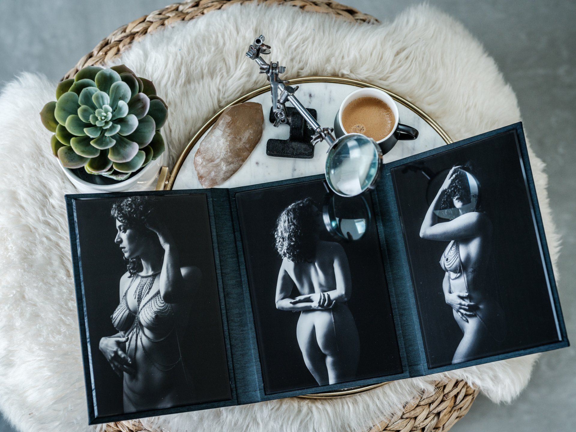 Acrylic Display Folio by Silk + Salt Photography