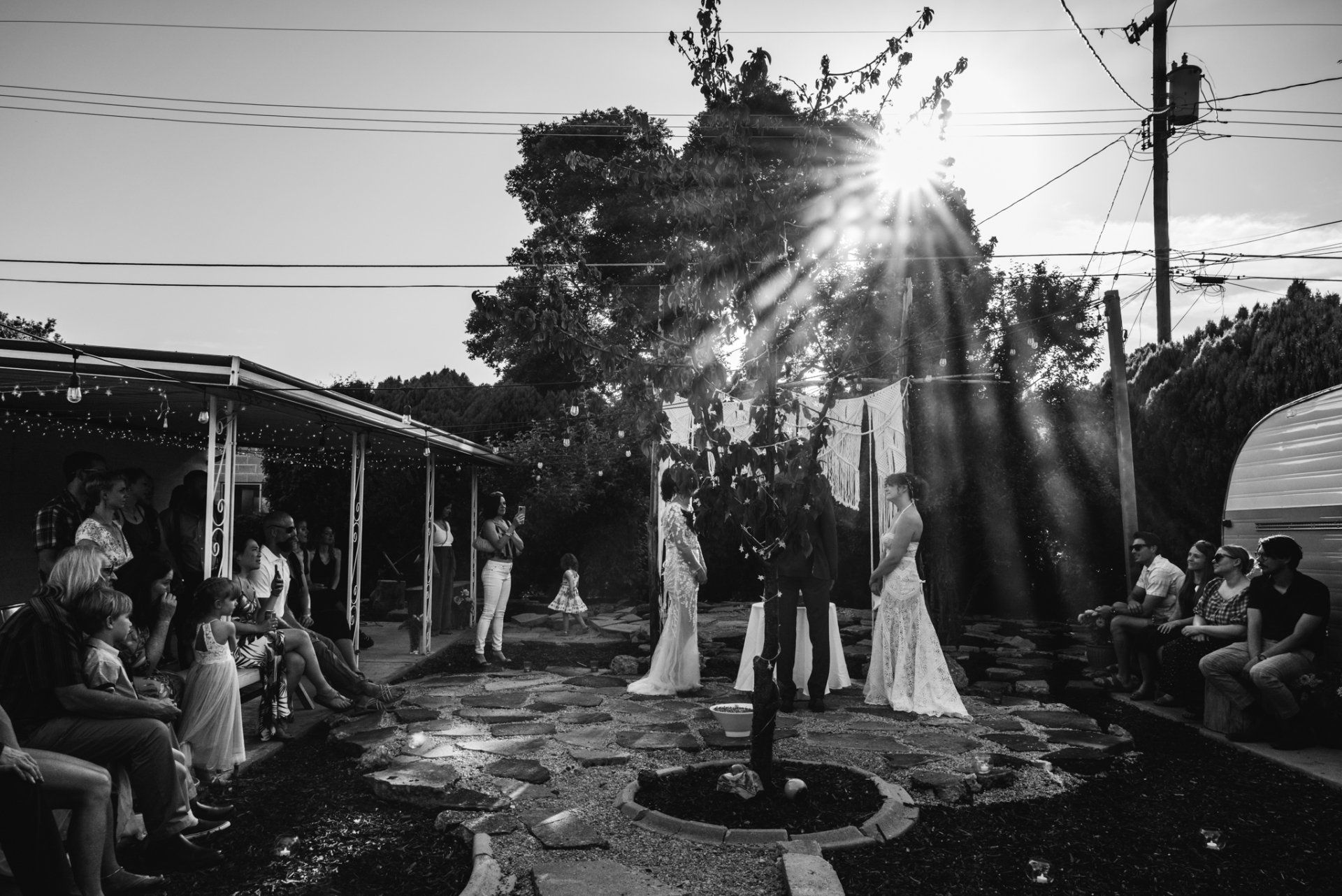 Pamela, Henry, and Amanda's Throuple Wedding by Silk + Salt Photography
