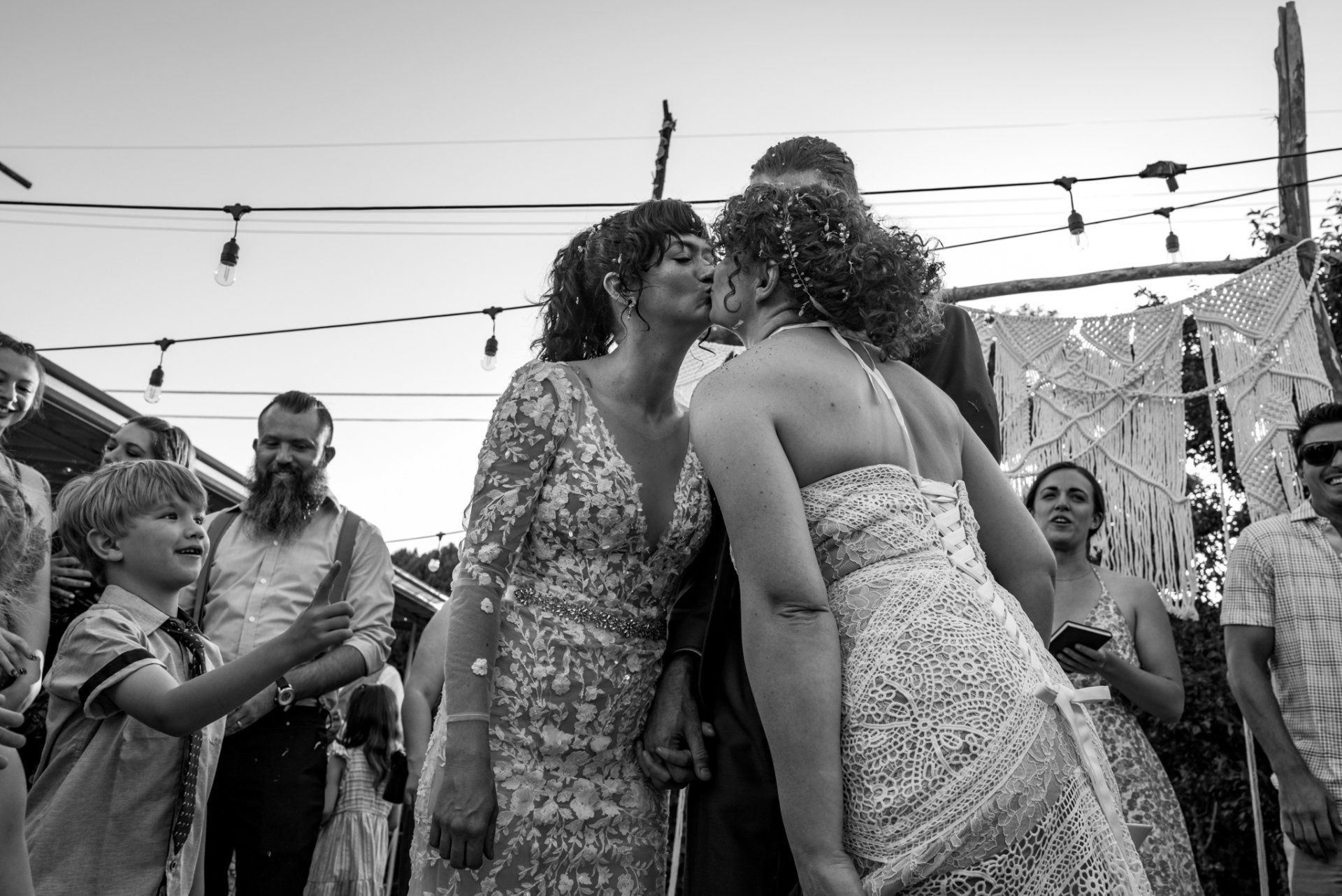 Pamela, Henry, and Amanda's Throuple Wedding by Silk + Salt Photography