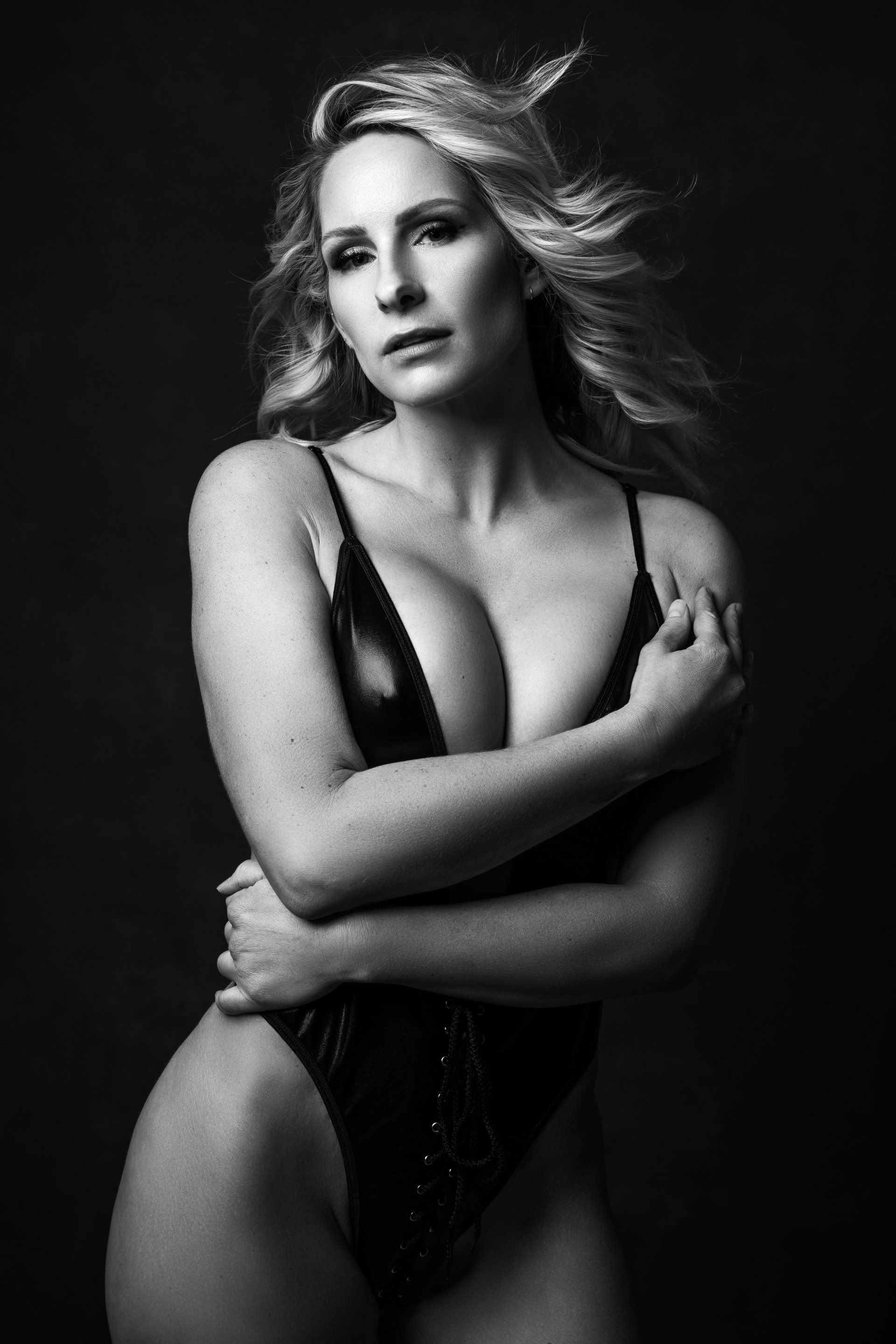 sexy blonde boudoir