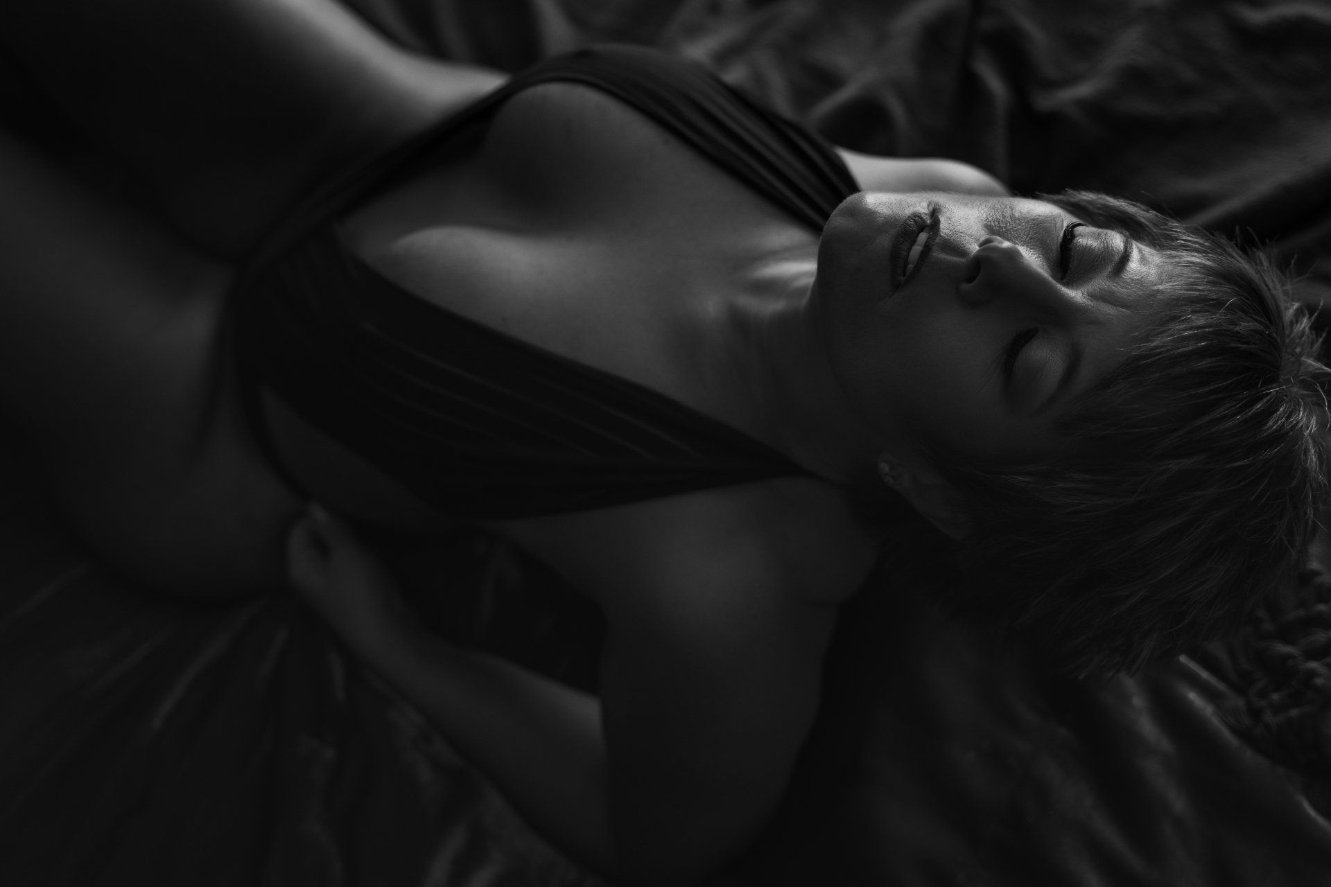 Ms. A in Black and White Boudoir Photo Shoot Ogden, Utah, Boudoir photography Utah, boudoir photographer utah