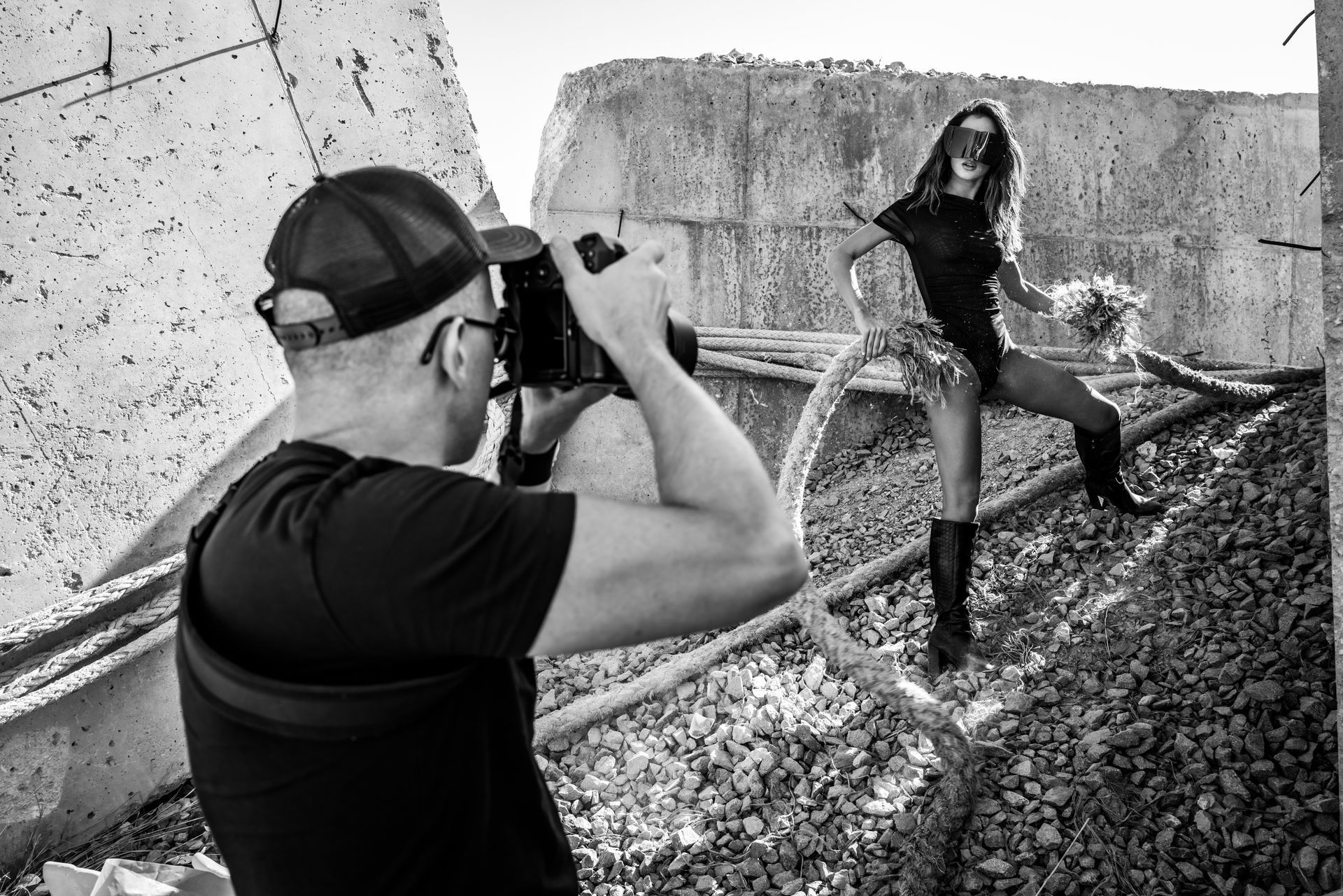 photo of a woman and a man