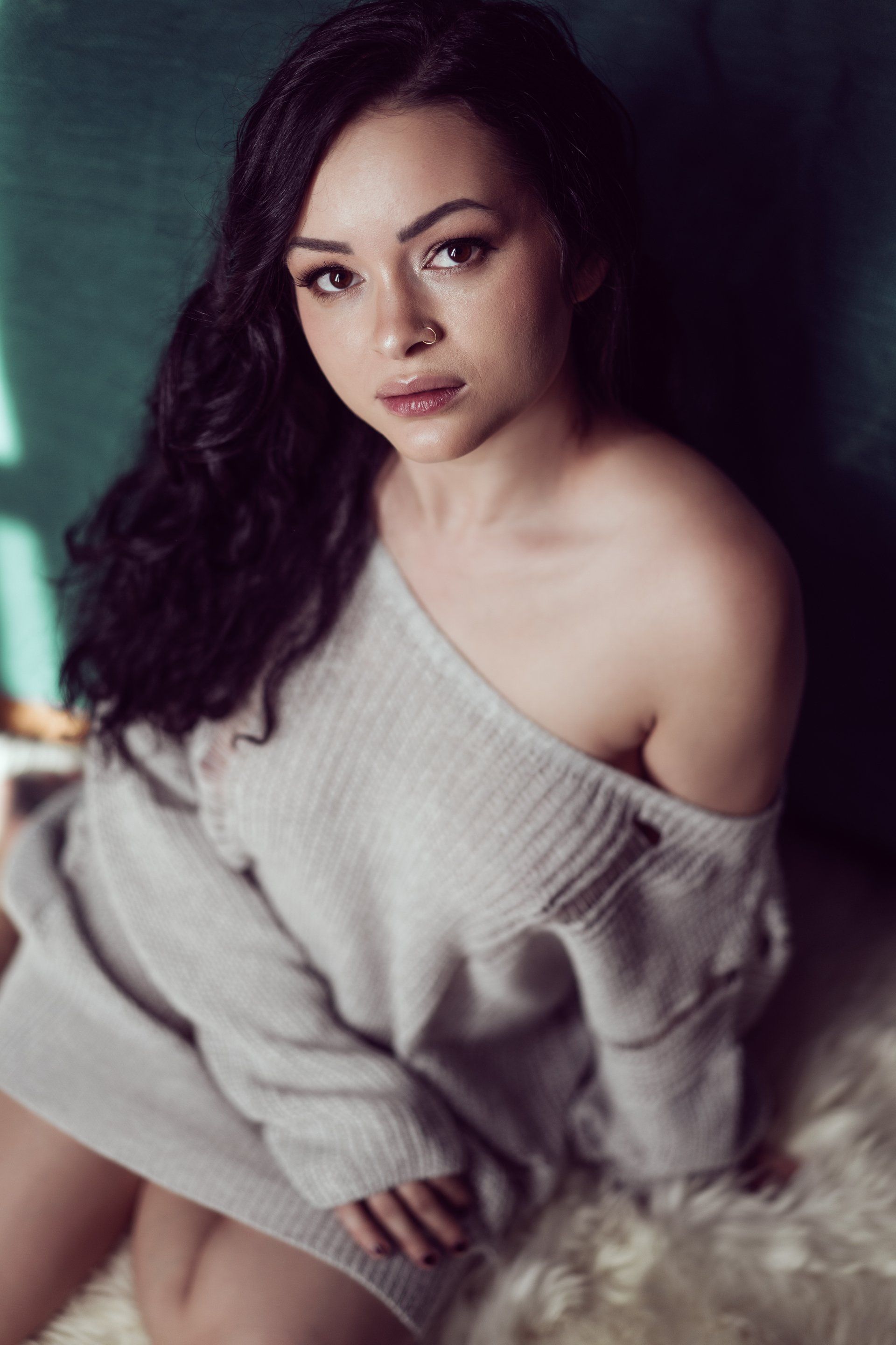sexy photo in boyfriend sweater