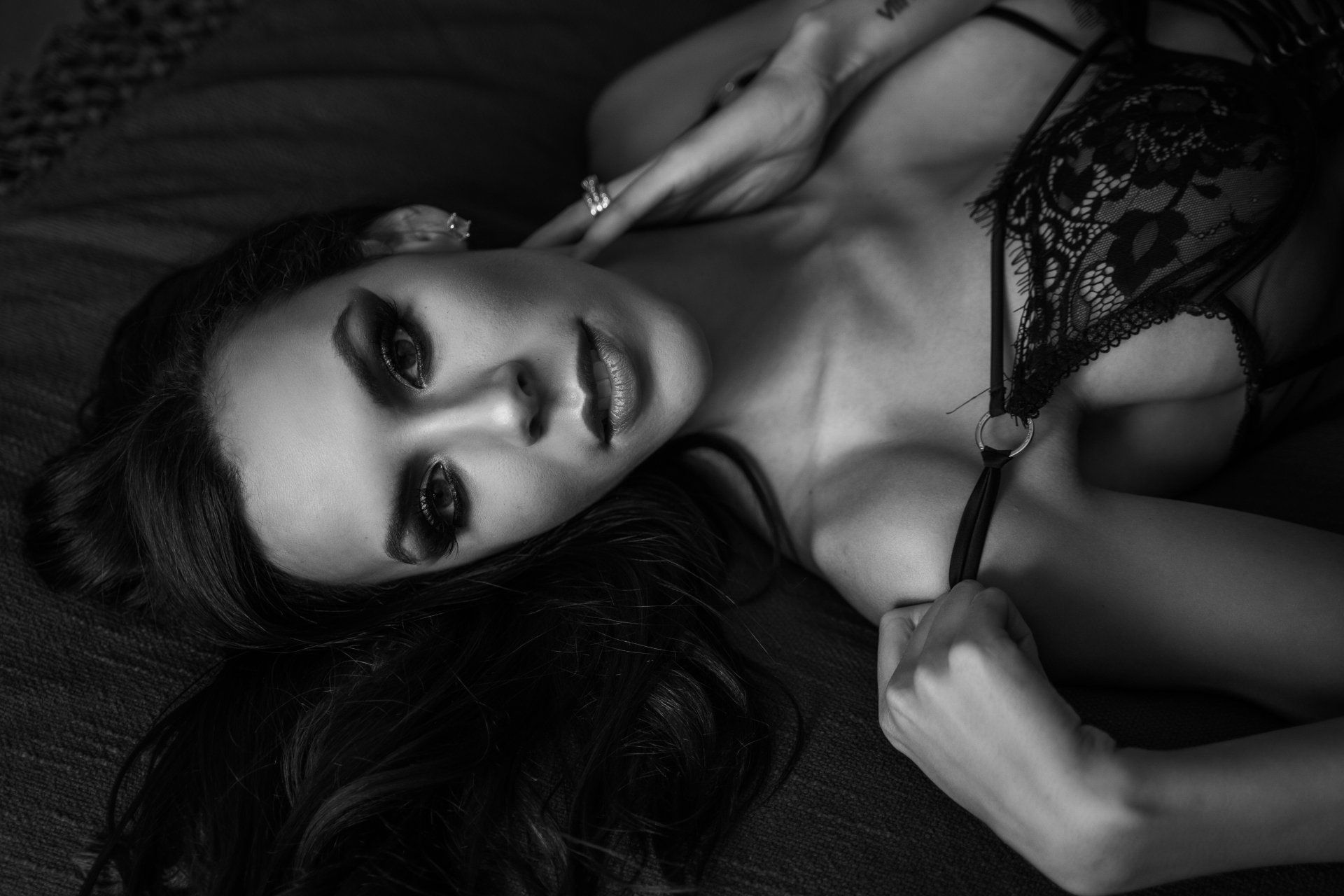 Black and White Ms. C | Boudoir Photo Shoot, SLC