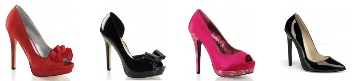 Different kinds of shoes, suitable for formal occasions.