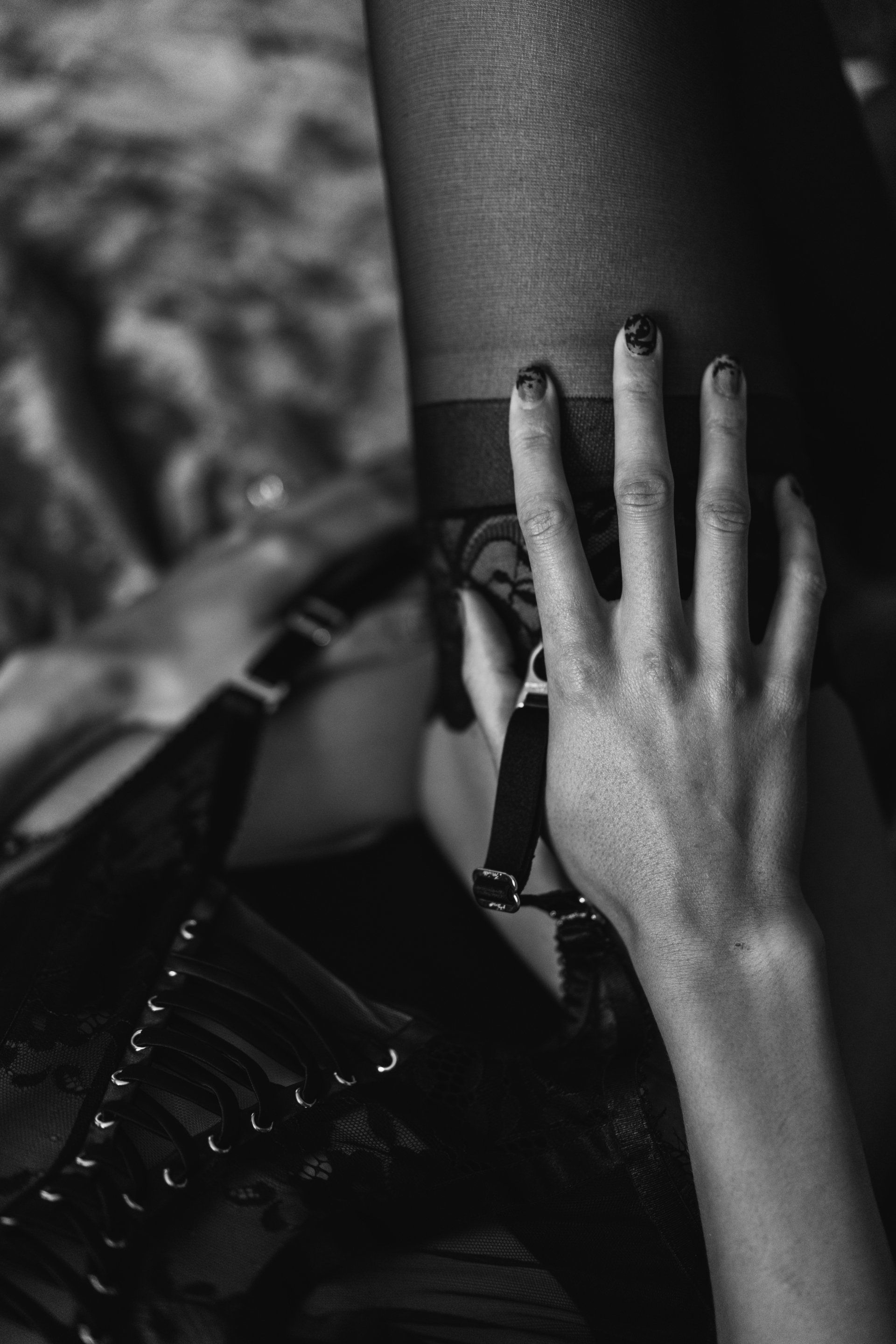 Black and White Ms. C | Boudoir Photo Shoot, SLC