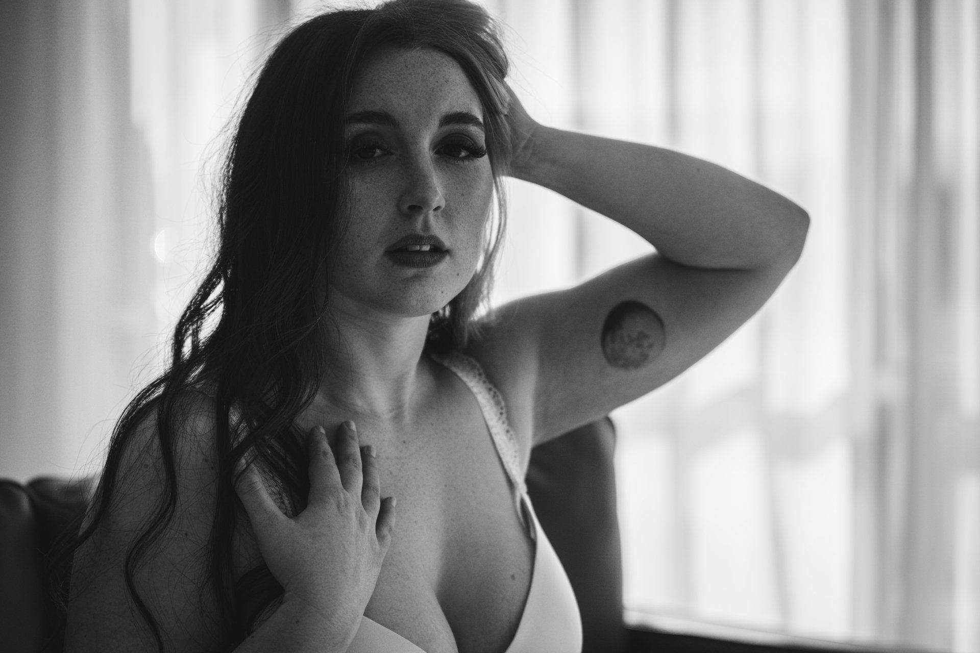 Ms. H Color, Light, Black + White | Ogden Boudoir Photoshoot
