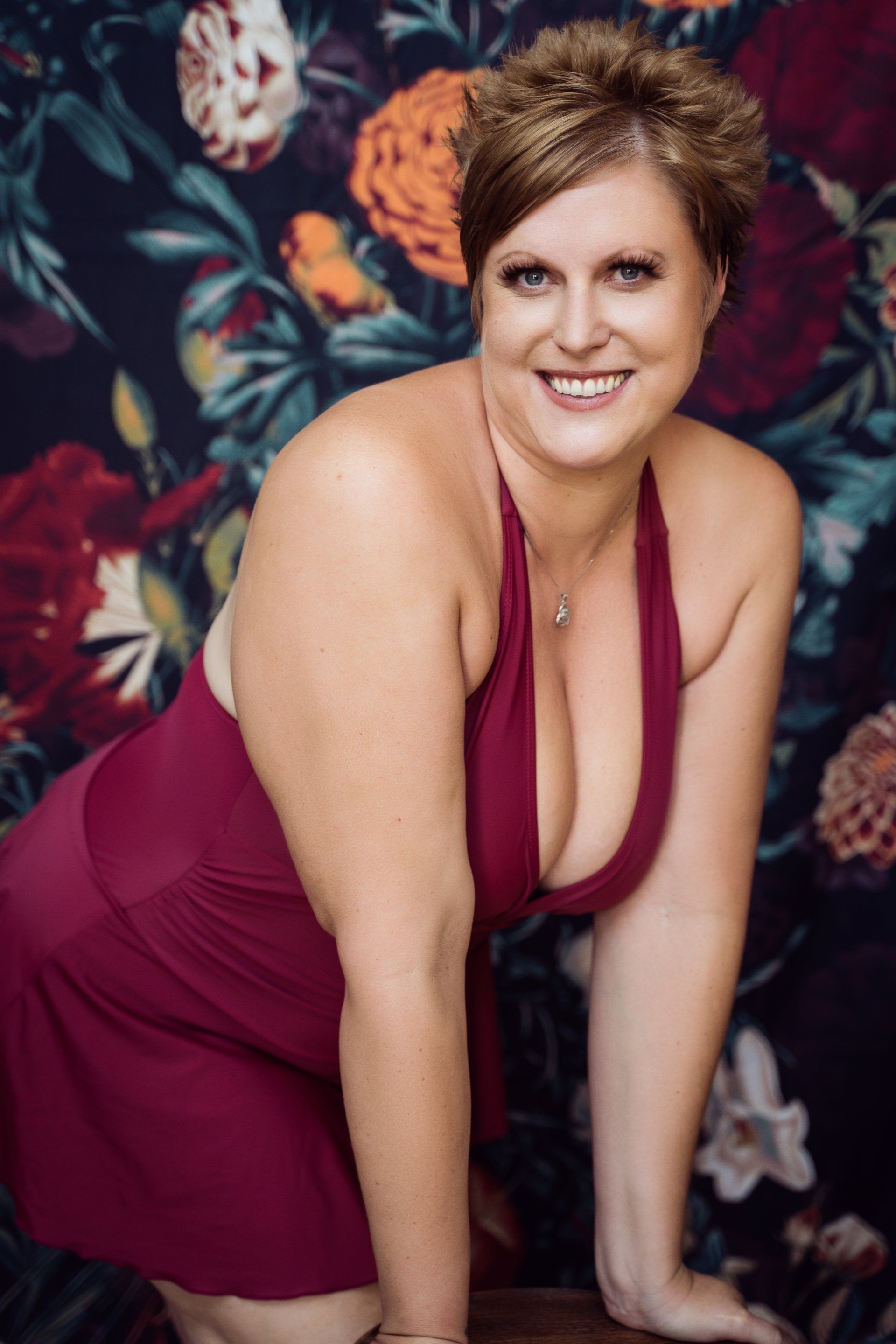 Ms. M in Red | Boudoir Photo Shoot Ogden, Utah

