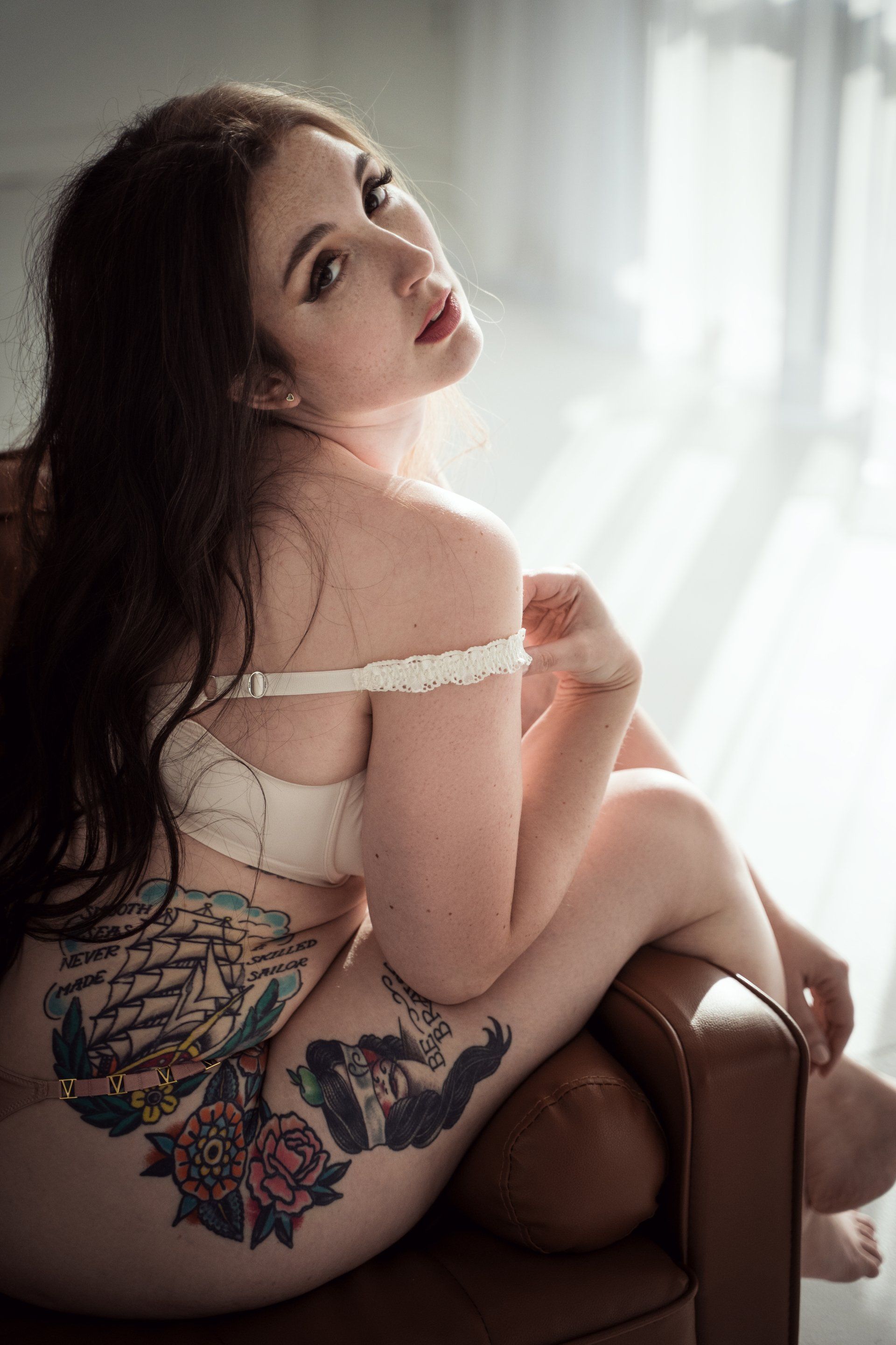 Ms. H Color, Light, Black + White | Ogden Boudoir Photoshoot