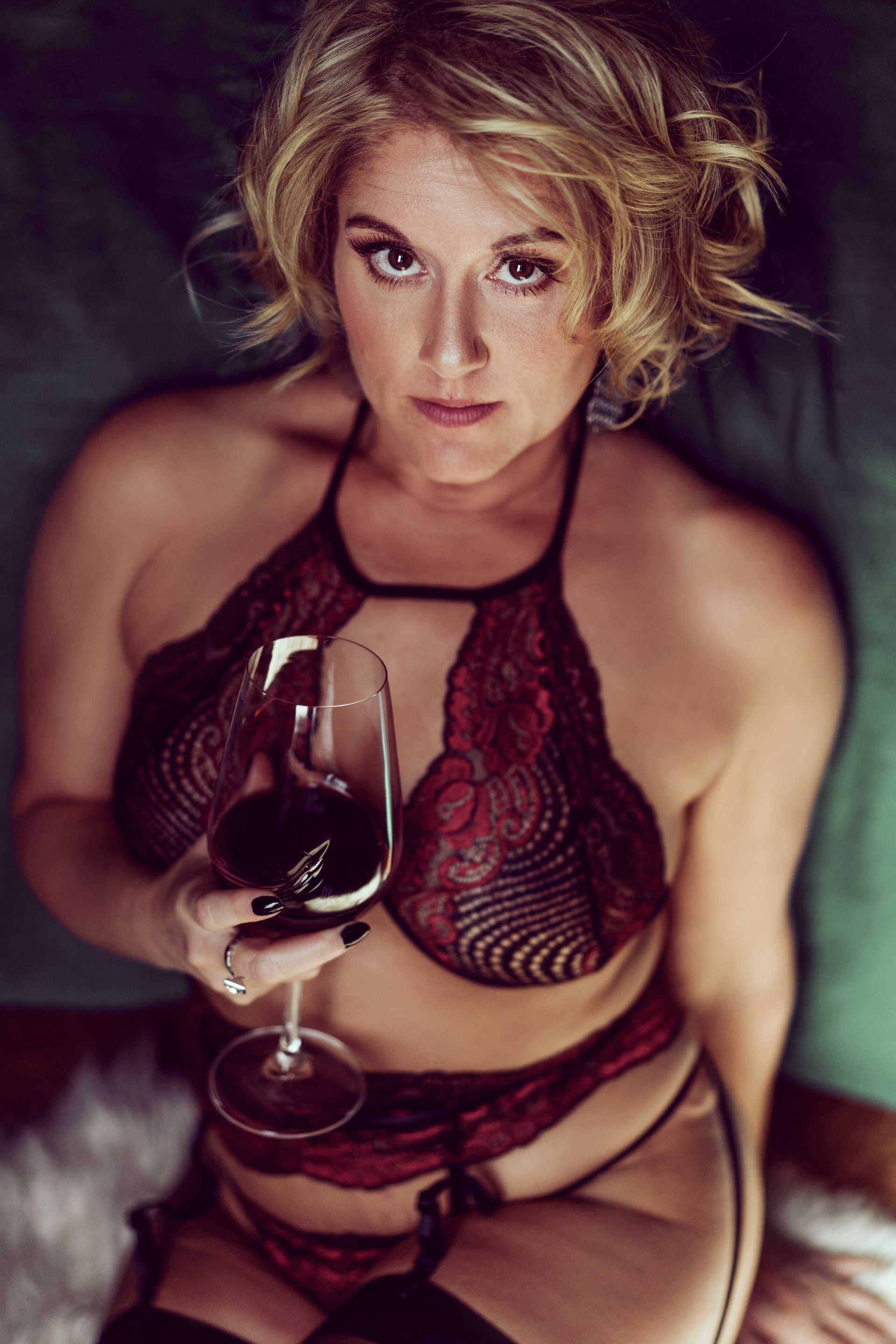 Ms. J in Red | Boudoir Photo Shoot, SLC
