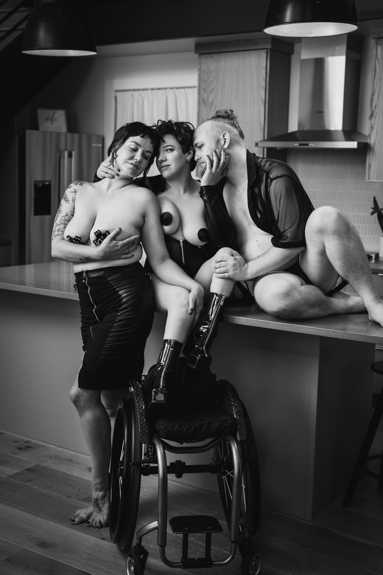 polyamorous boudoir shoot