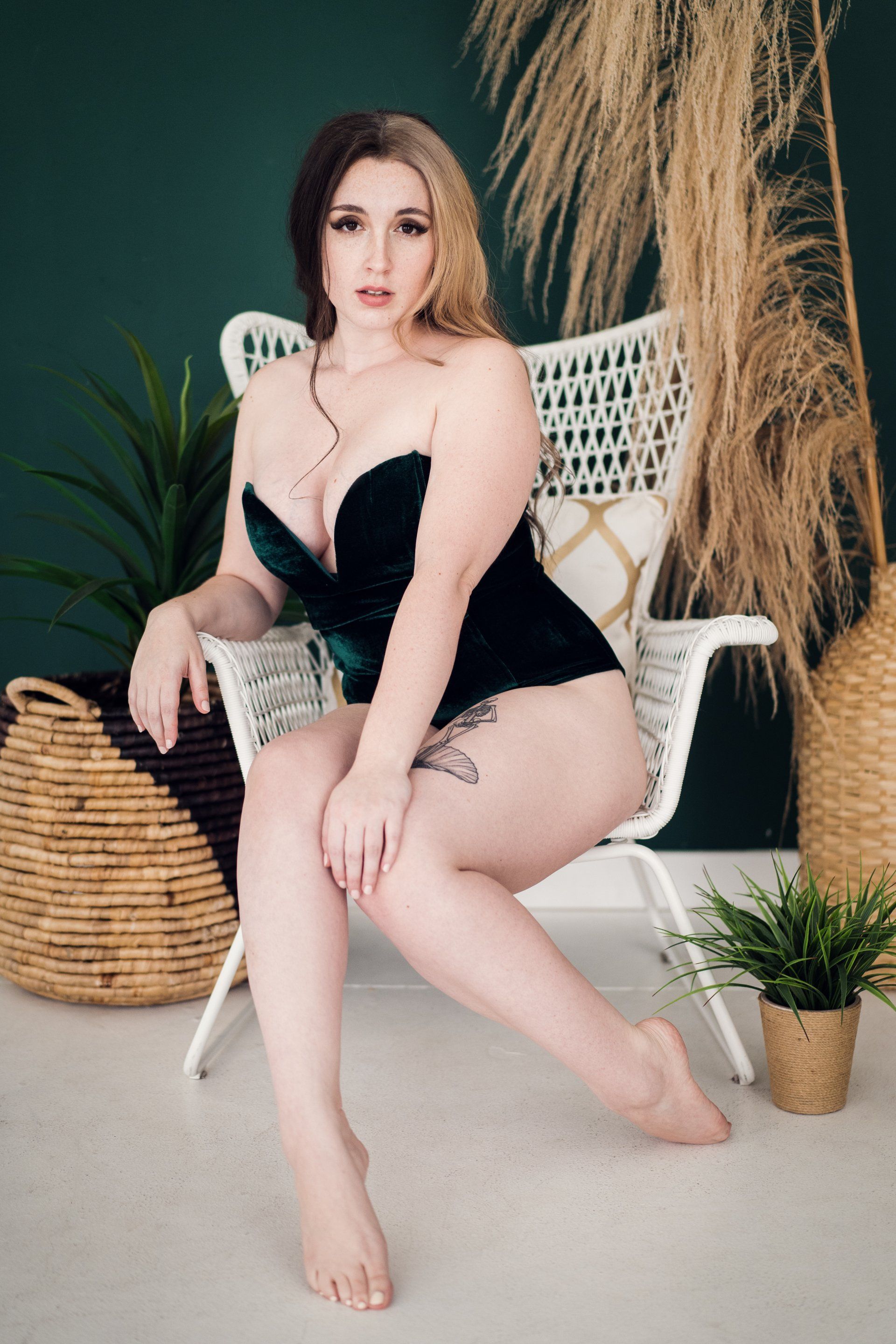 Ms. H Color, Light, Black + White | Ogden Boudoir Photoshoot