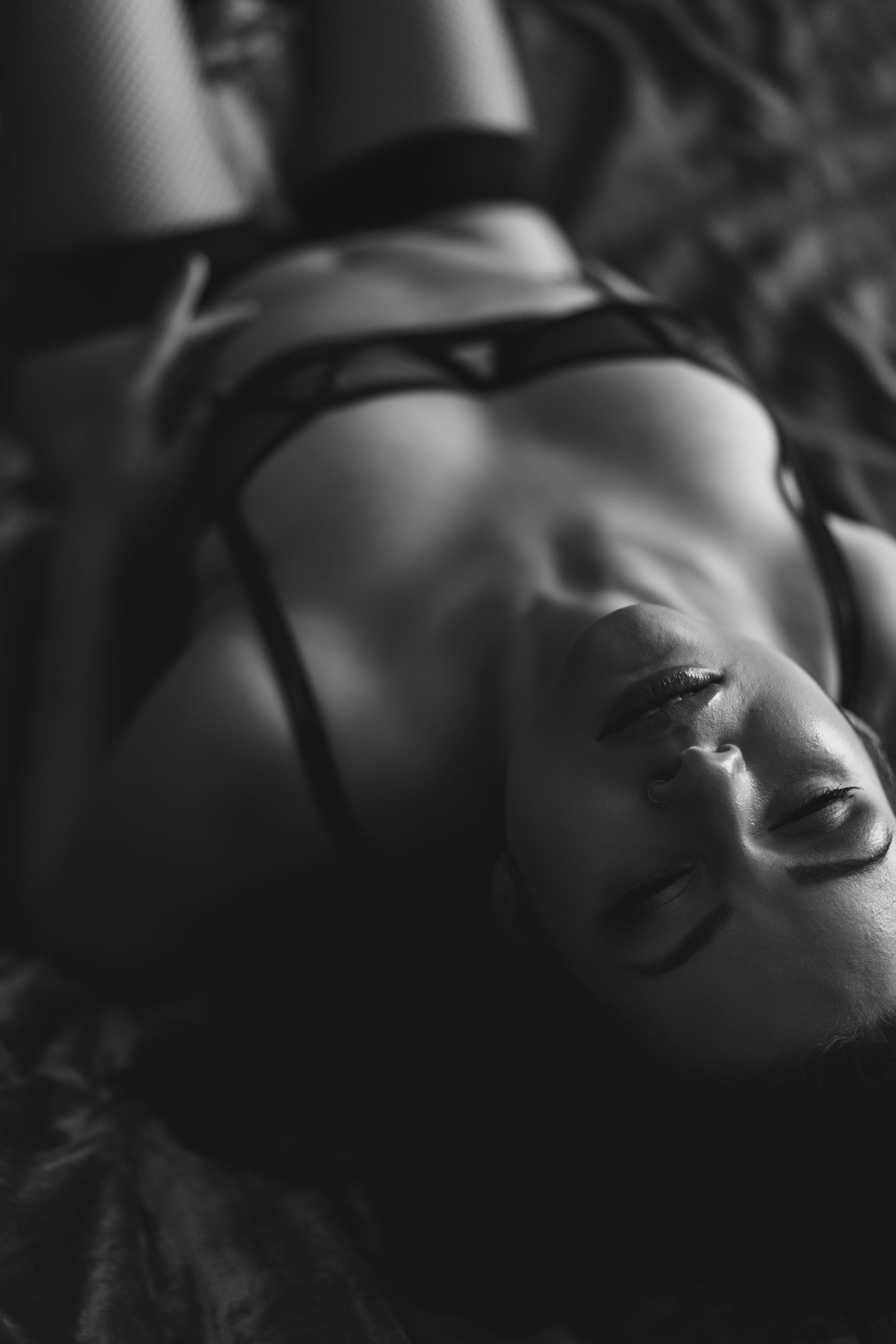 woman in boudoir lingerie
