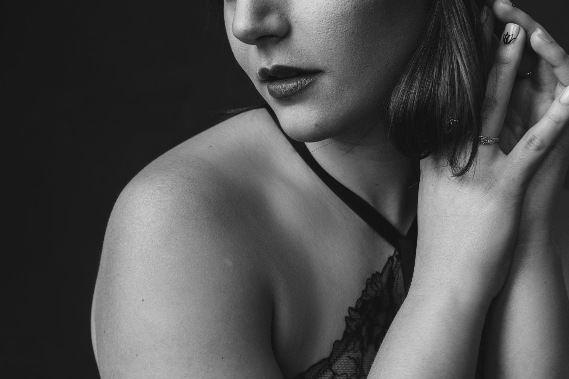 boudoir session for fiancé