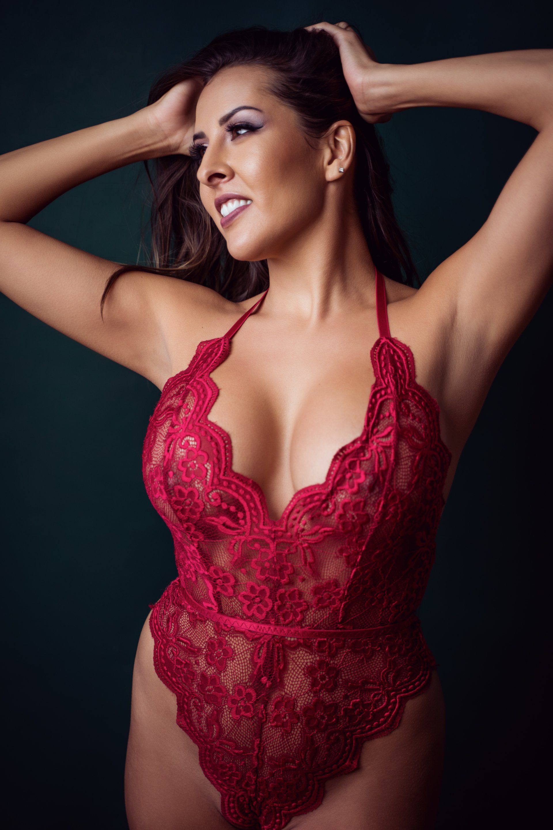 Ms. N in Red | Boudoir Photo Shoot, Ogden Utah