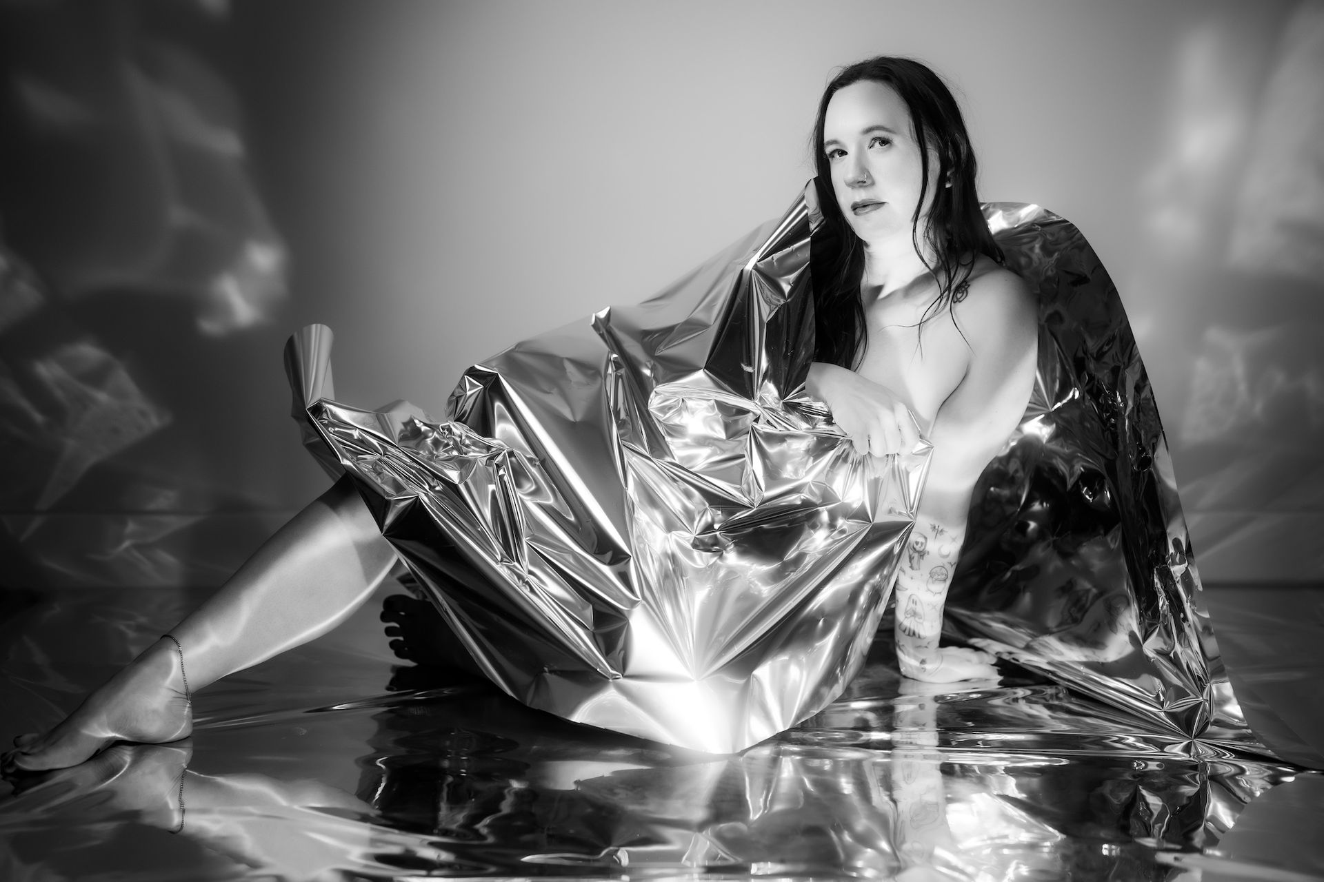boudoir photographer Salt Lake black and white photography