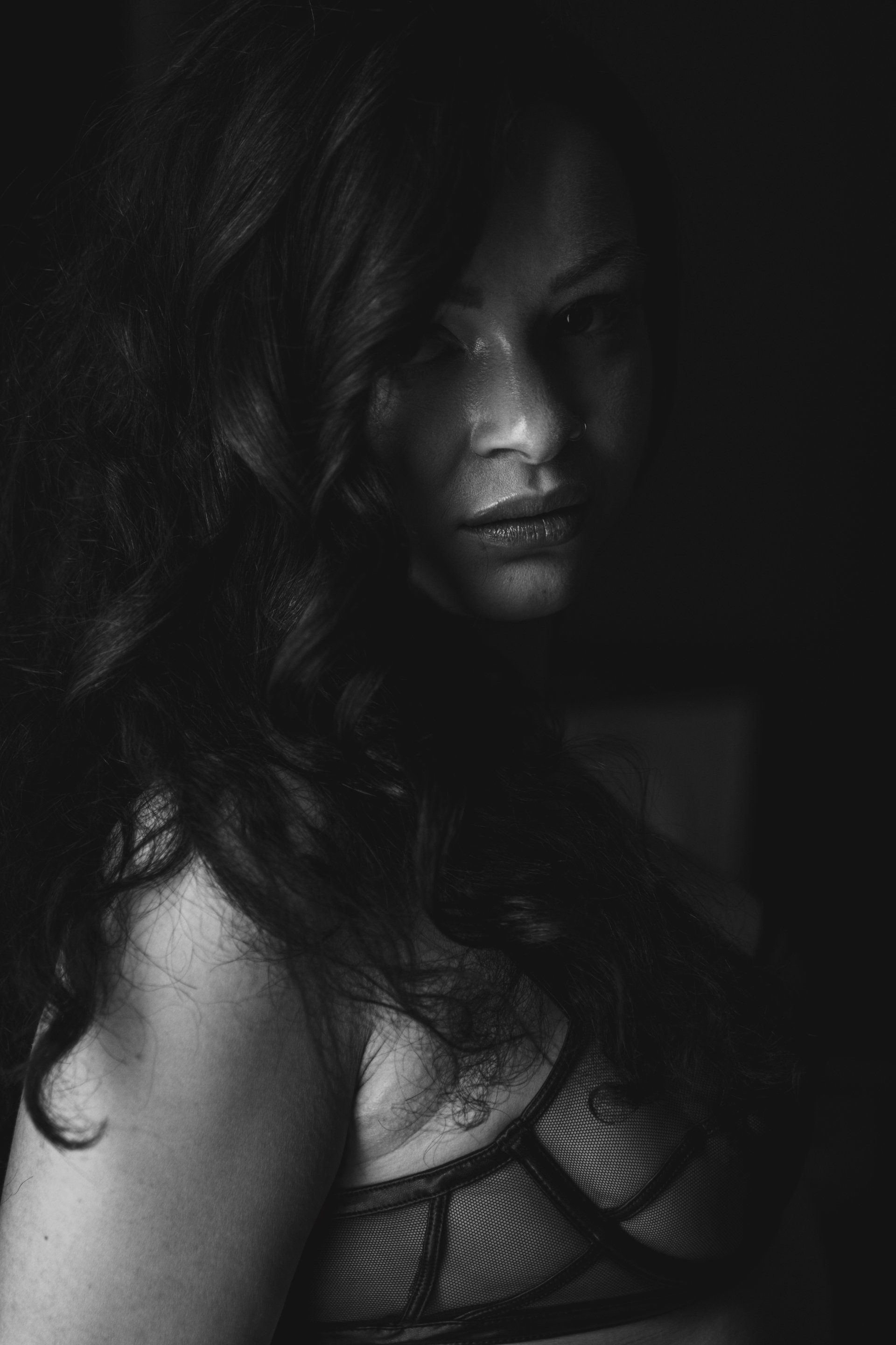 mysterious portrait of a woman