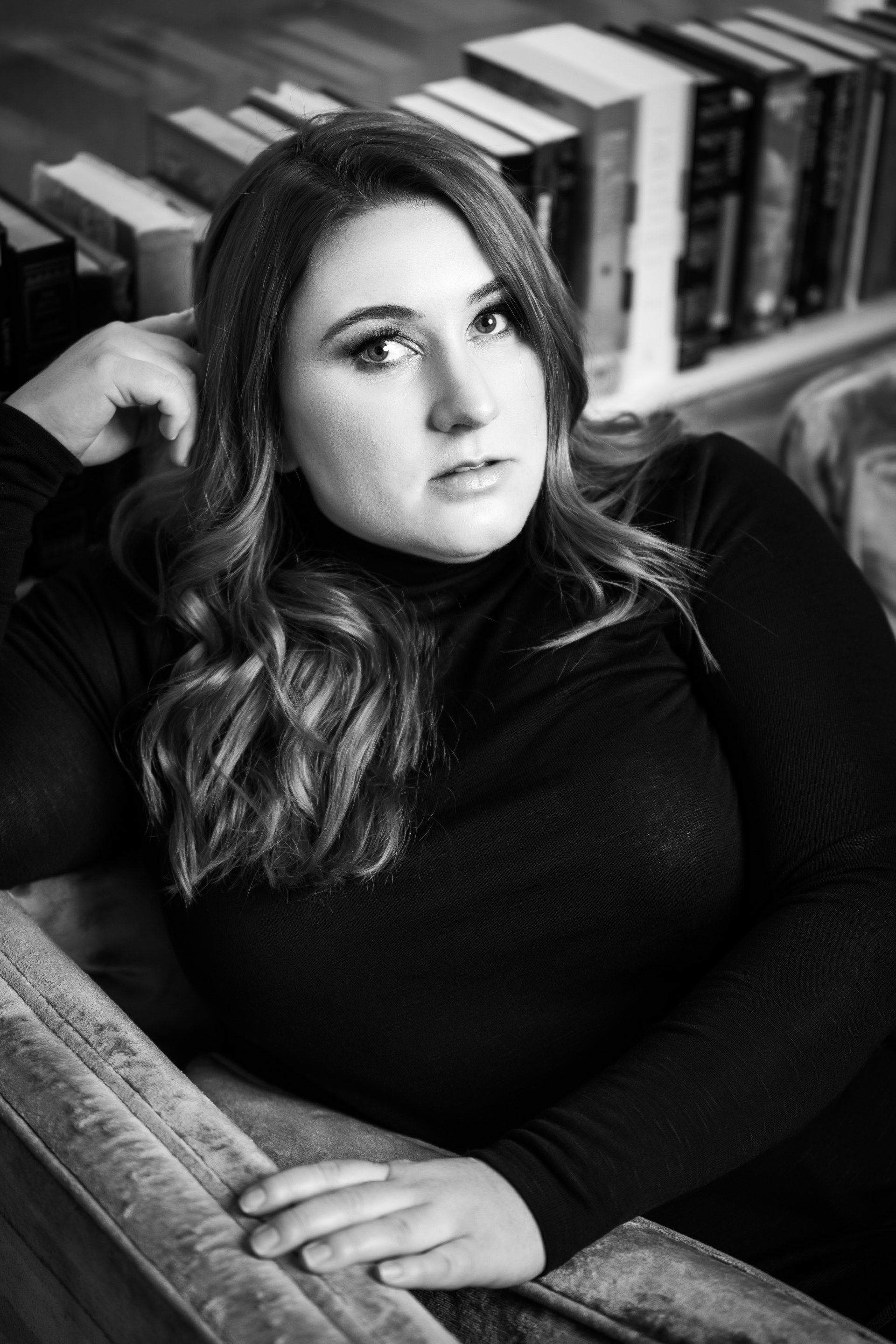 black and white portrait of woman Ogden realtor