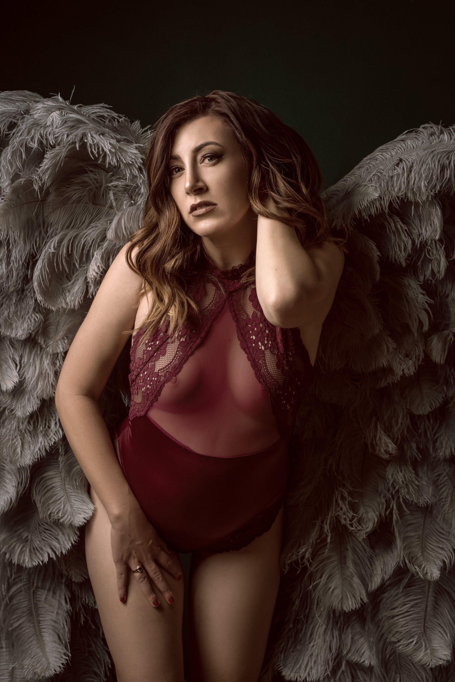 boudoir luxury angel wings