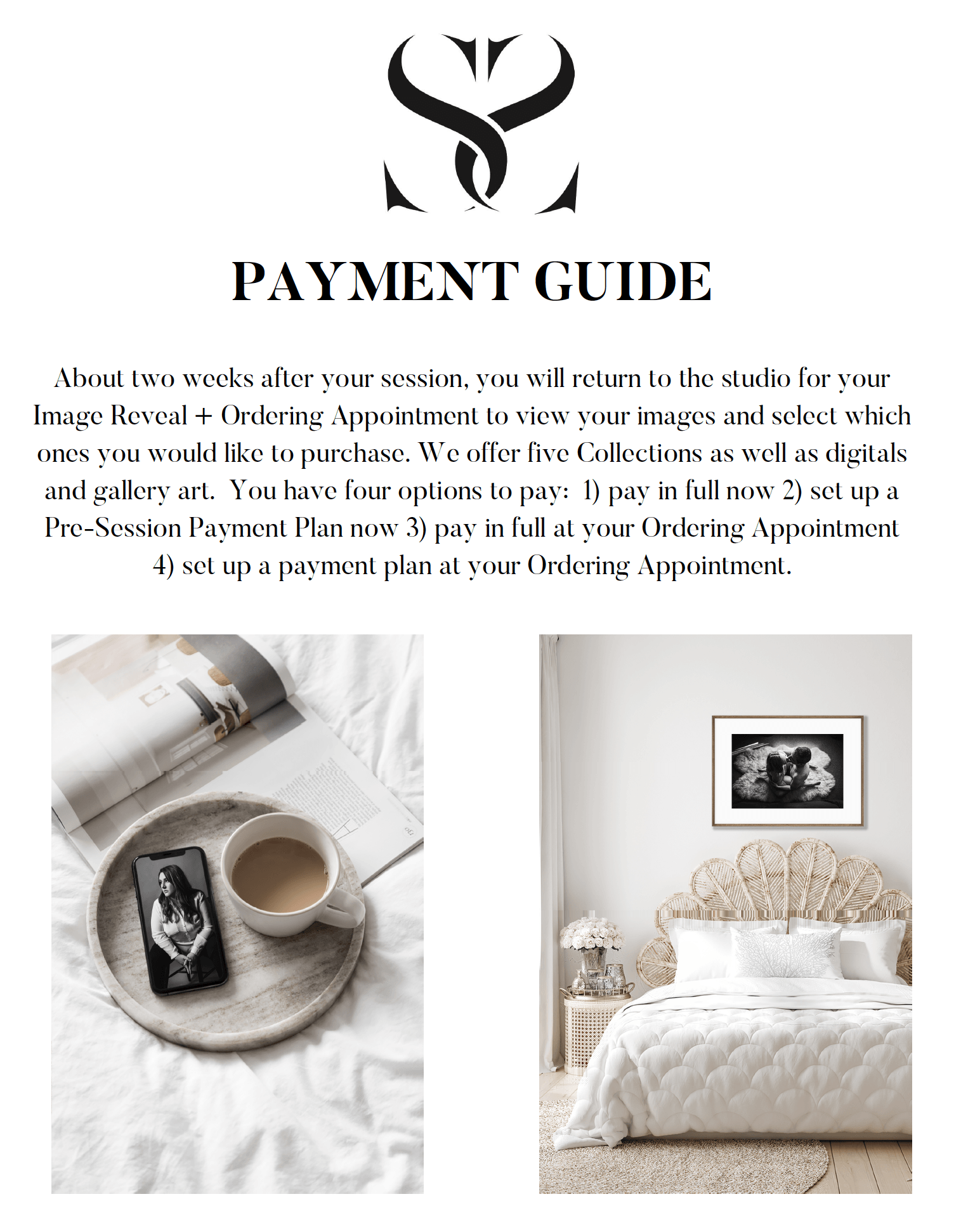 Payment Guide by Silk + Salt Photography