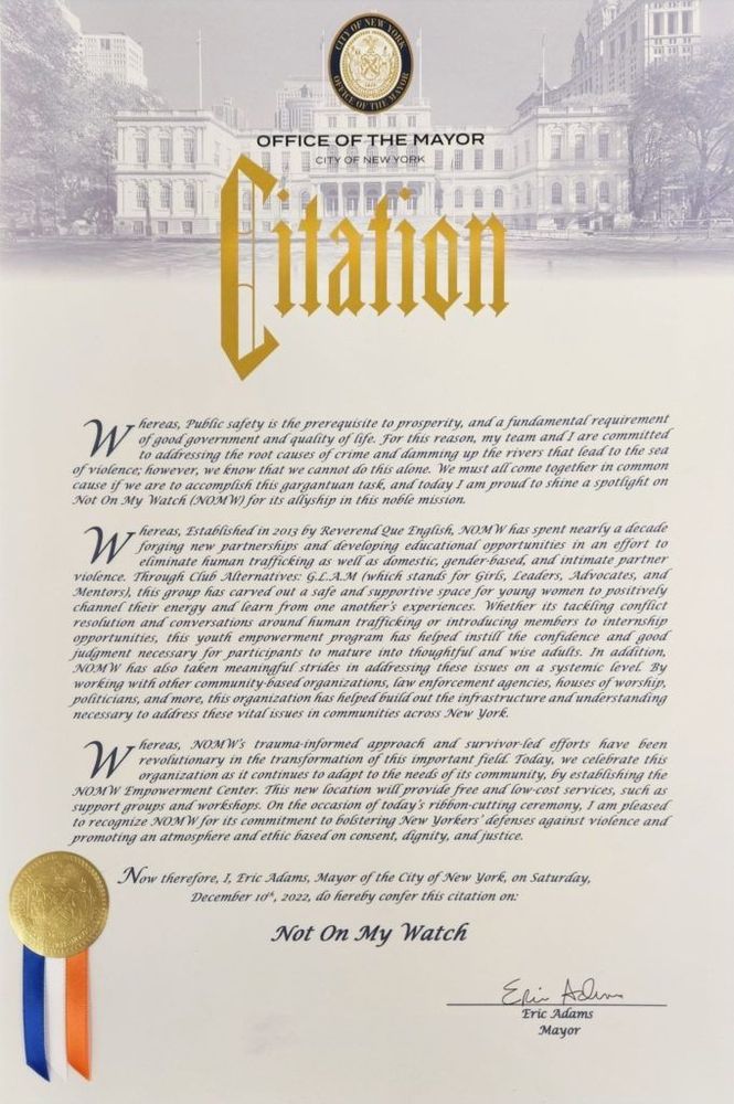 Mayor's Citation