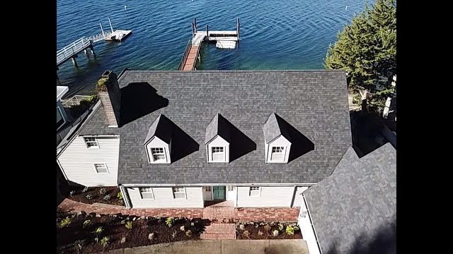 drone view of roof 