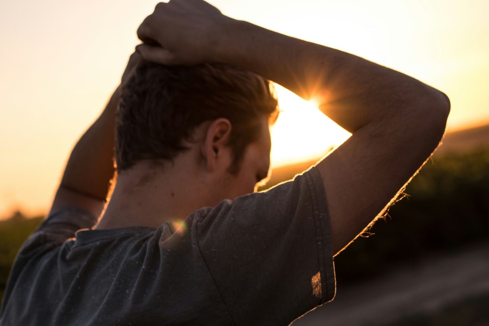 A Man Is Looking at The Sun — Moving Beyond OK In Mount Warren Park, QLD
