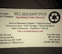 Bill Hofmann SVCS - Lake Katrine, NY - Bill’s Junk Be Gone