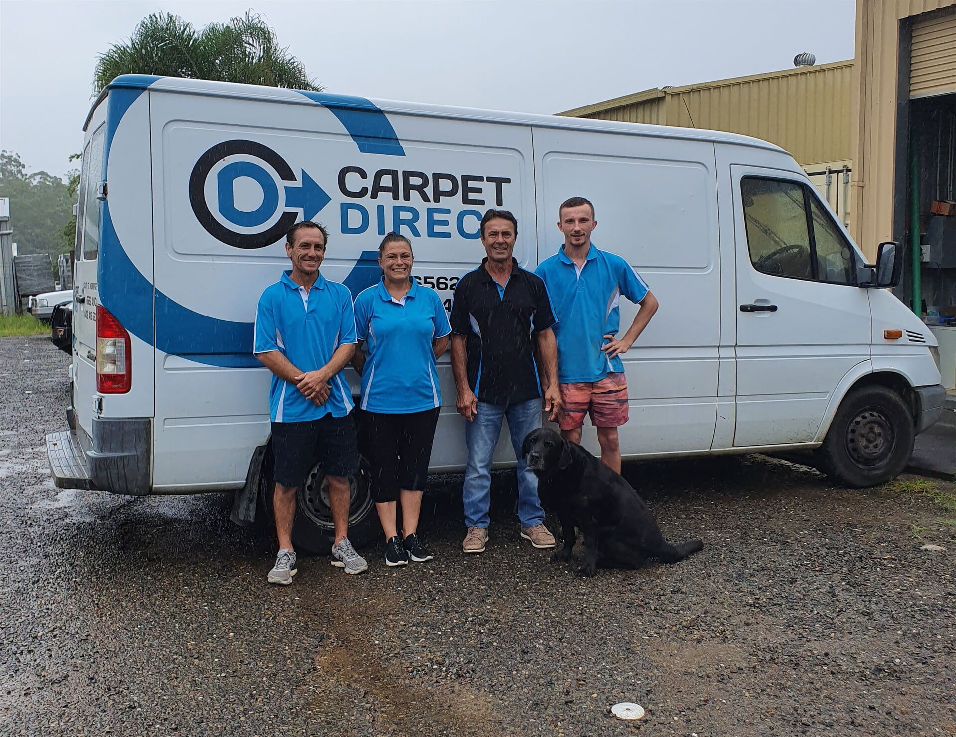 Carpet Direct Team Standing in Front of Van - Flooring Direct Mid North Coast in South Kempsey, NSW