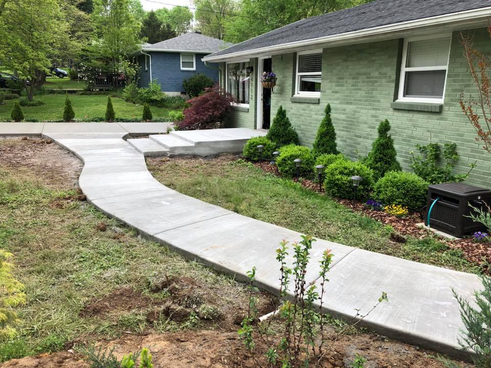 concrete sidewalk Nashville, TN
