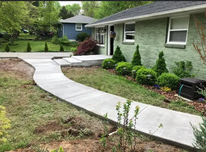 Concrete sidewalk contractor in middle Tennessee