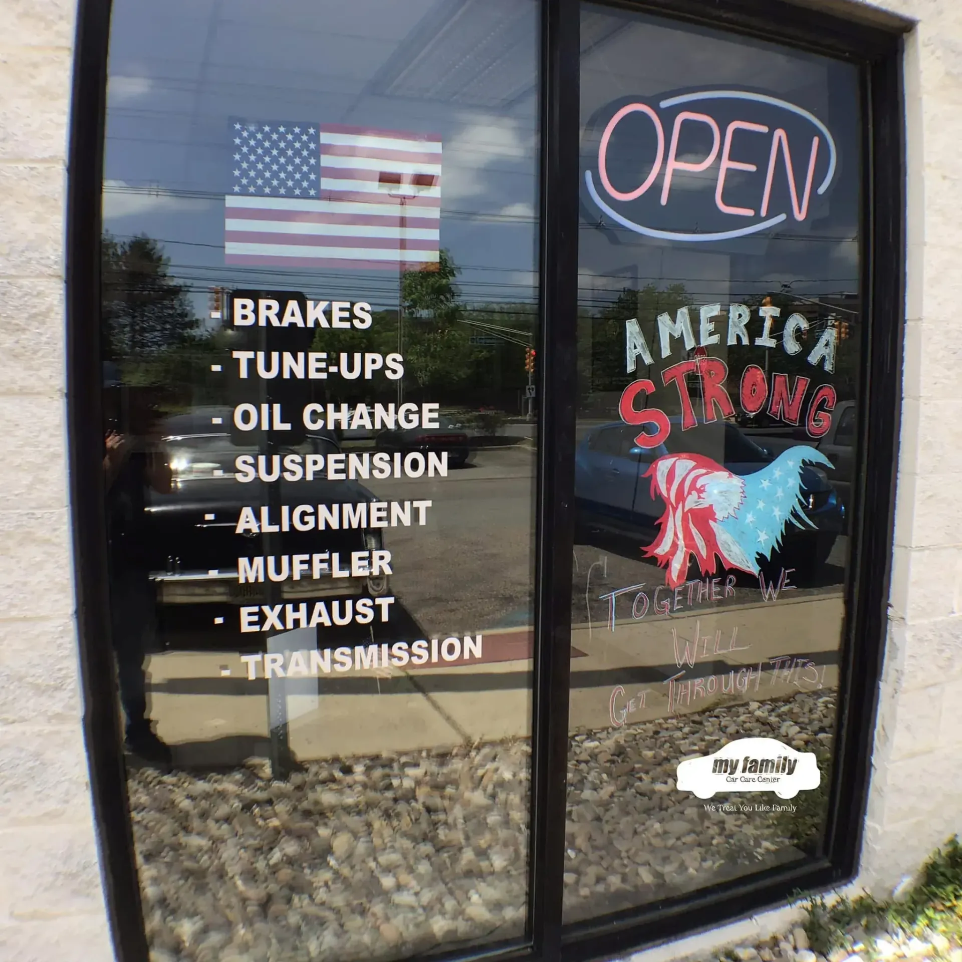 My Family Car Care Center Entrance Door | My Family Car Care Center