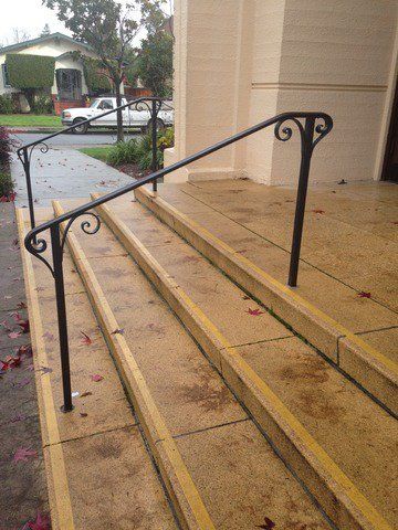 Entrance Railing — San Francisco, CA — International Ornamental Iron Works