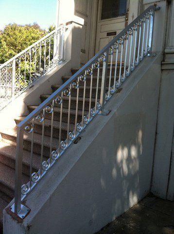 Steel Staircase Railing — San Francisco, CA — International Ornamental Iron Works