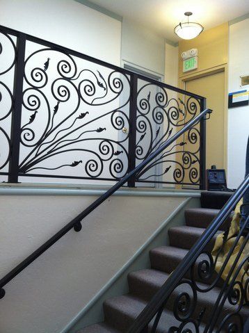 Iron Staircase Railing Fabrication — San Francisco, CA — International Ornamental Iron Works