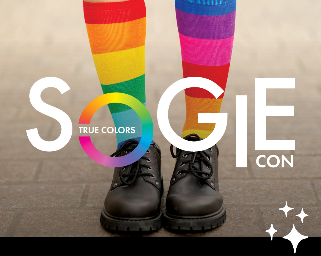 True Colors SOGIEcon! March 20th - 21st, 2025 LGBTQIA+ youth smile and have fun!