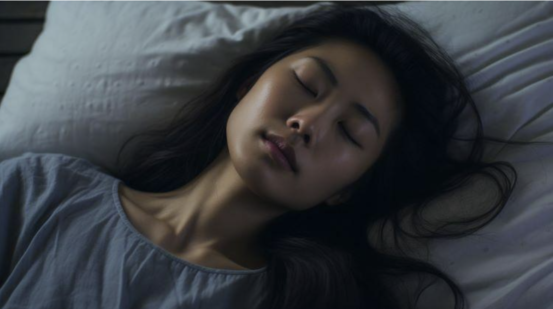 頻繁夜醒的一位睡眠障礙女性
