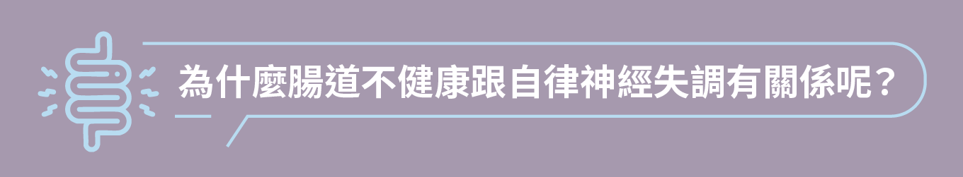 為什麼腸道不健康跟自律神經失調有關係呢？