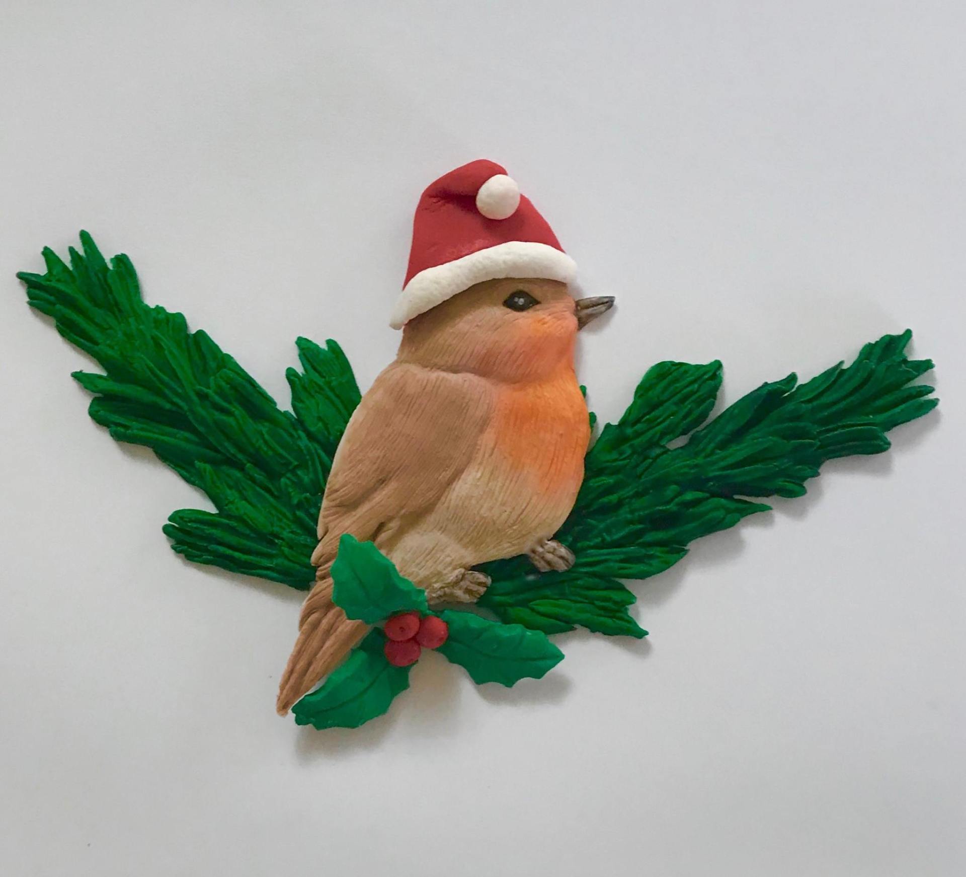 Christmas Robin Cake Topper