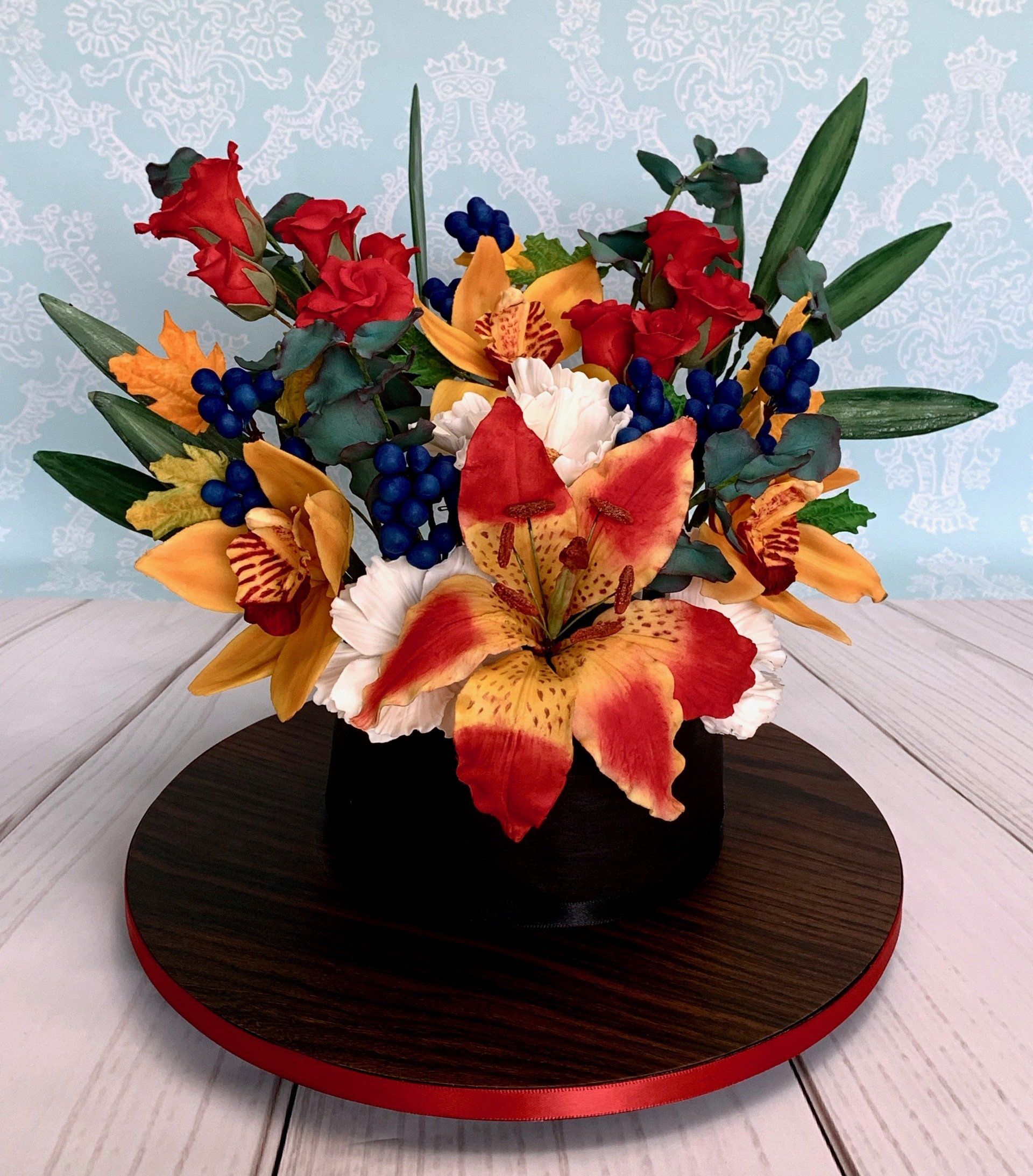 Beautiful Display of Sugar flowers.