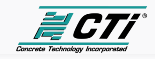A concrete technology incorporated logo on a white background