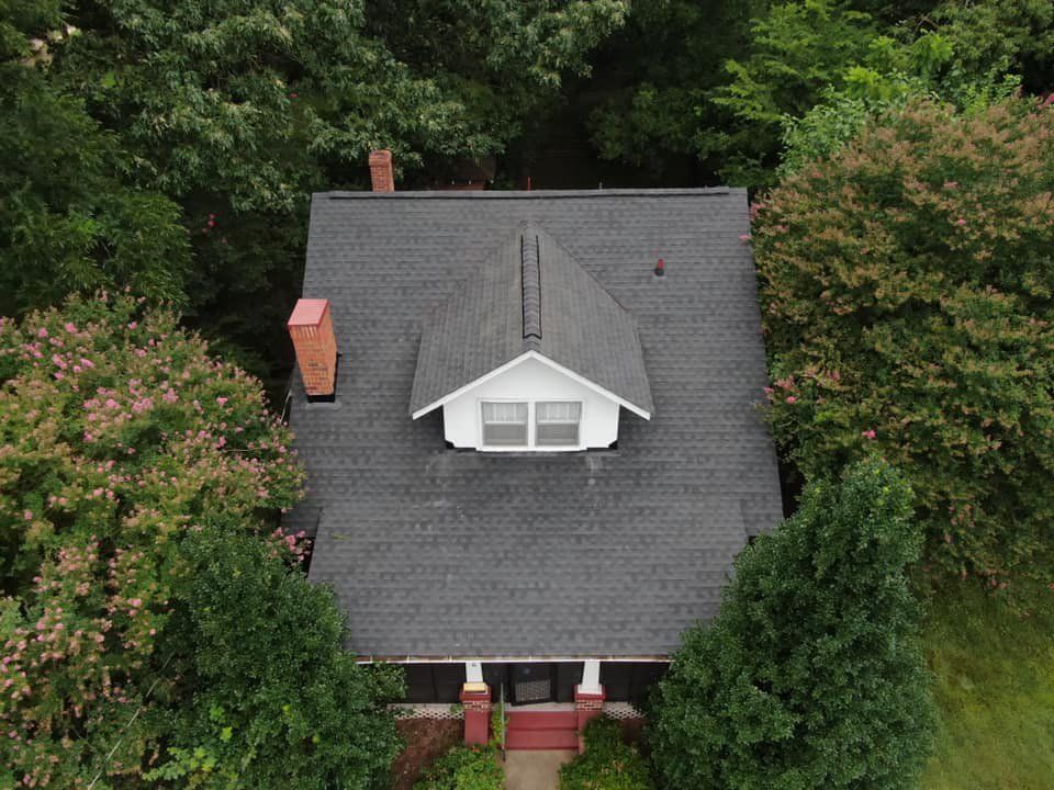 House With Asphalt Roof Top View — South Prince George, VA — Premier Roofing Inc.