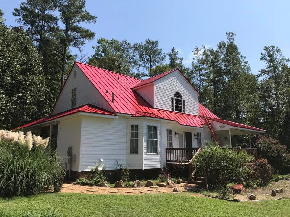 House With Red Roof — South Prince George, VA — Premier Roofing Inc.