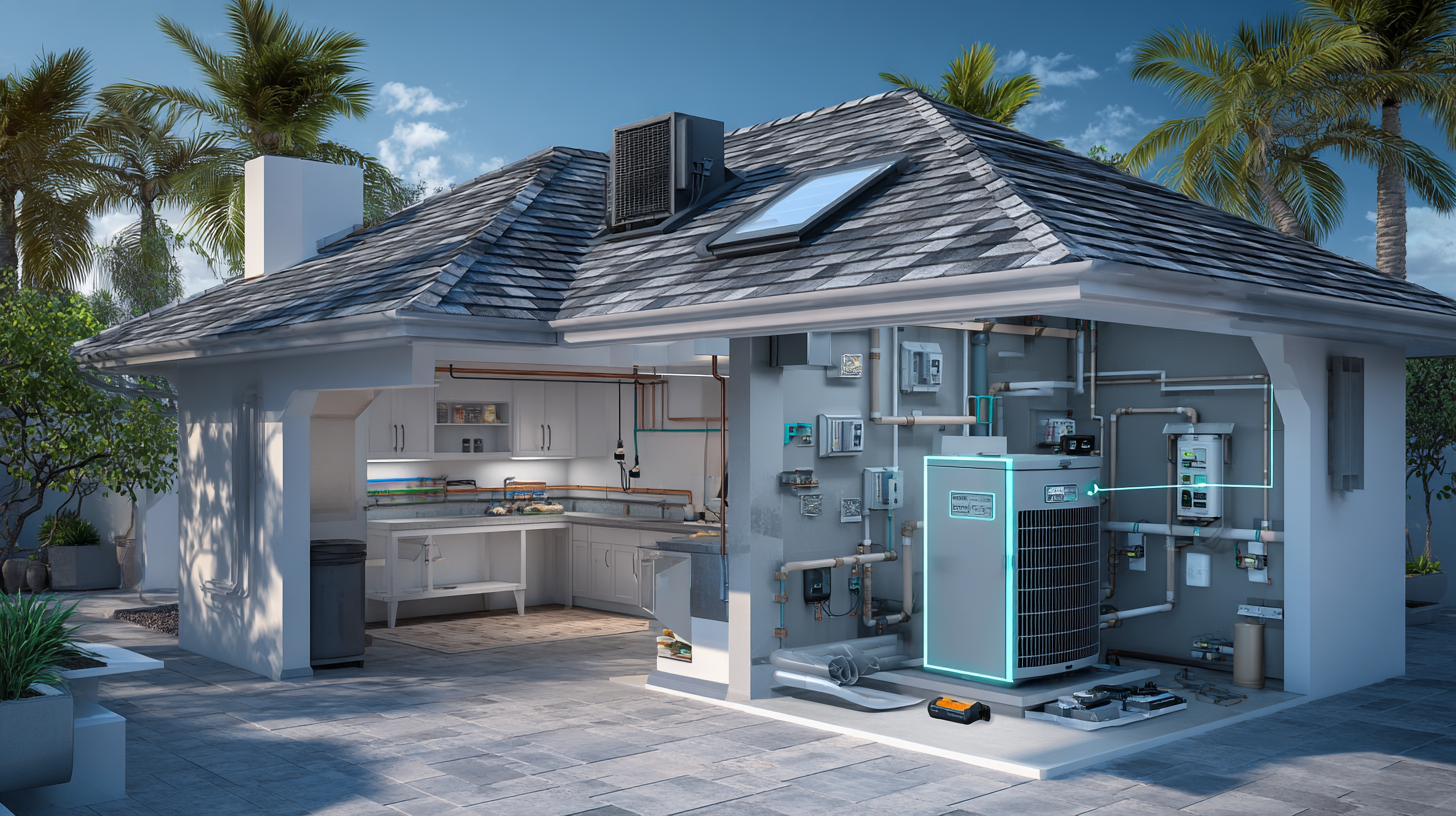 Cutaway view of a small house