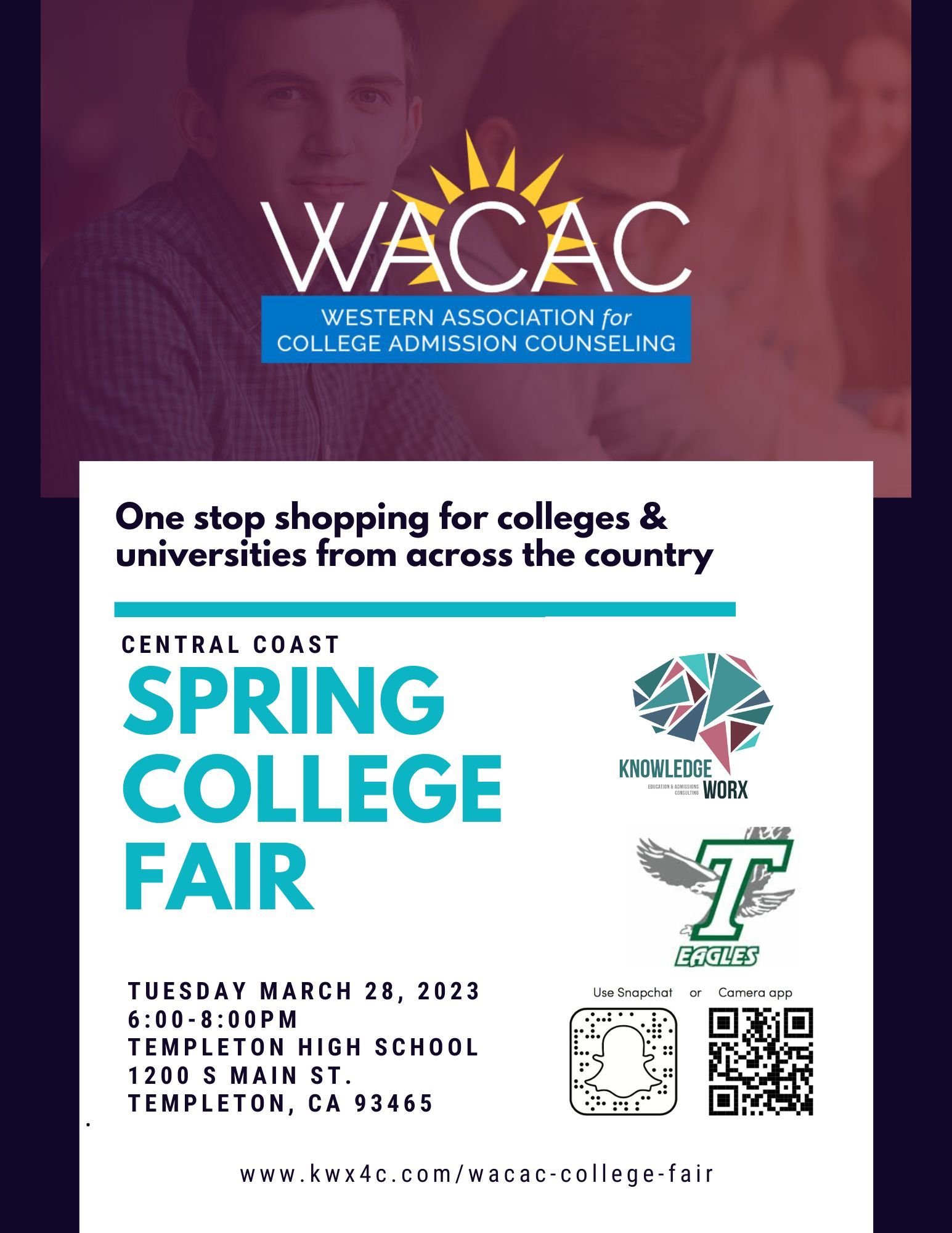 Knowledge Worx 4 College WACAC Central Coast Spring College Fair