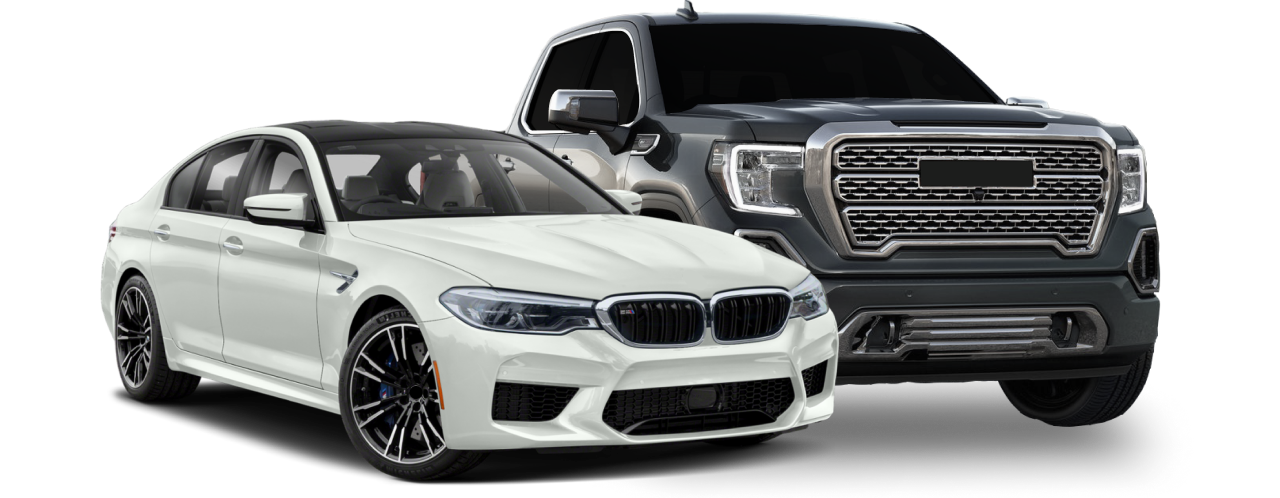 White car and black truck | Hayden Car Clinic