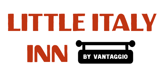 The logo for little italy inn by vantaggio