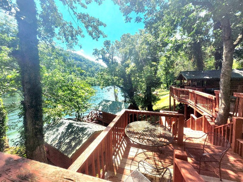 cabin deck view of white river copper johns