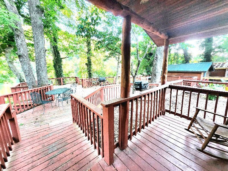 covered porch with rocking chair cabin 2 copper johns